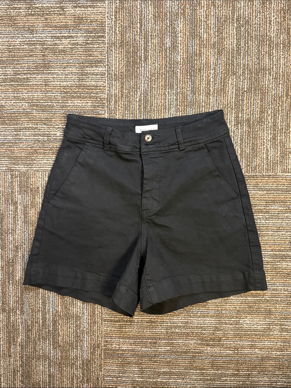 Bohme Women's High-Rise Black Bermuda Shorts